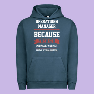 Operations Manager - Cool Gift Job Urban Hoodie Designed By Artisfamous