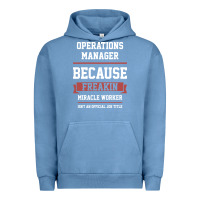 Pigment Pebble Blue Operations Manager - Cool Gift Job Urban Hoodie - artisFamous