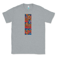 Heather Grey usa flag and cross penwraps Classic Tee - Artiststas