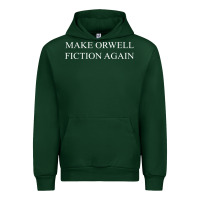 Forest Green make orwell fiction Urban Hoodie - artisFamous