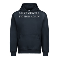 Navy make orwell fiction Urban Hoodie - artisFamous