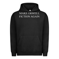 Pigment Black make orwell fiction Urban Hoodie - artisFamous
