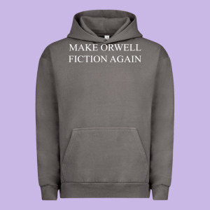 Make Orwell Fiction Urban Hoodie Designed By Artisfamous
