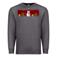 Charcoal Heather Christmas snowman Premium Sweatshirt - JahusDesignShop