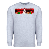 Heather Grey Christmas snowman Premium Sweatshirt - JahusDesignShop