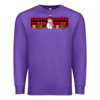 Purple Christmas snowman Premium Sweatshirt - JahusDesignShop