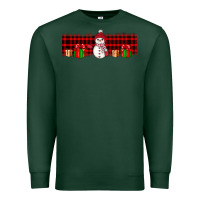 Sports Green Christmas snowman Premium Sweatshirt - JahusDesignShop