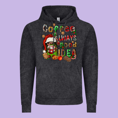 Coffee Is Always A Good Idea Vintage Hoodie Designed By Fadigitalartstudio