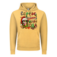 Vintage Mustard coffee is always a good idea Vintage Hoodie - FaDigitalArtStudio