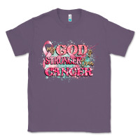 Lavender my god is stronger than cancer Classic Tee - CowGirlArtShop