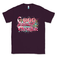 Plum my god is stronger than cancer Classic Tee - CowGirlArtShop