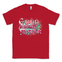 Red my god is stronger than cancer Classic Tee - CowGirlArtShop