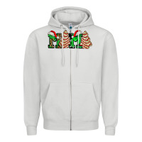 Dove Grey mama with christmas tree cake ado Zipper Hoodie - AdoDesignShop