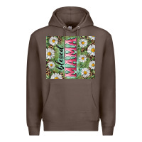 Coffee Blessed mama with daisy and leopard Premium Hoodie - RanaPortraitStore