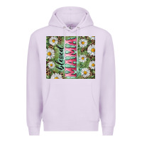 Lilac Blessed mama with daisy and leopard Premium Hoodie - RanaPortraitStore