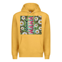 Mustard Blessed mama with daisy and leopard Premium Hoodie - RanaPortraitStore