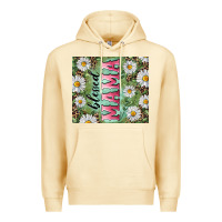 Pina Colada Blessed mama with daisy and leopard Premium Hoodie - RanaPortraitStore