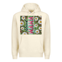 Sandshell Blessed mama with daisy and leopard Premium Hoodie - RanaPortraitStore