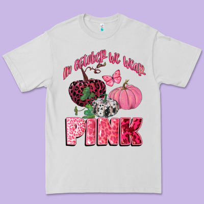 In October We Wear Pink Premium Tee Designed By Cowgirlartshop