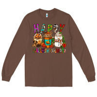 Chestnut Happy hallothankmas coffee cups Long Sleeve Tee - FaDigitalArtStudio