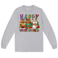 Moon Dust Happy hallothankmas coffee cups Long Sleeve Tee - FaDigitalArtStudio
