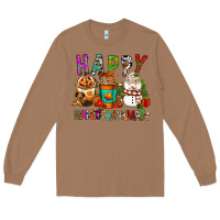 Toasted Coconut Happy hallothankmas coffee cups Long Sleeve Tee - FaDigitalArtStudio
