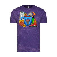 Cloud Purple Basketball Coffee cup Vintage Tee - FaDigitalArtStudio