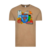 Vintage Coffee Basketball Coffee cup Vintage Tee - FaDigitalArtStudio