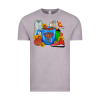 Vintage Zinc Basketball Coffee cup Vintage Tee - FaDigitalArtStudio