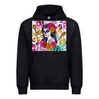 Black sugar skull girl Urban Hoodie - RanaPortraitStore