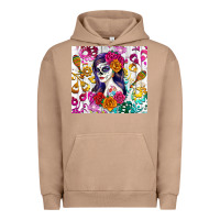 Pigment Burro sugar skull girl Urban Hoodie - RanaPortraitStore