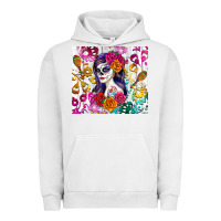 Pigment Lunar Rock sugar skull girl Urban Hoodie - RanaPortraitStore