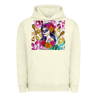 Pigment Pistachio sugar skull girl Urban Hoodie - RanaPortraitStore