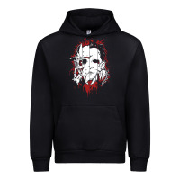 Black friends horror face mashup horror movies halloween Urban Hoodie - artisFamous