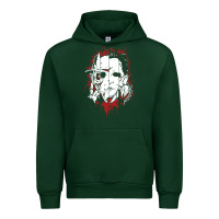 Forest Green friends horror face mashup horror movies halloween Urban Hoodie - artisFamous