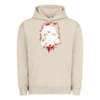 Pigment French Oak friends horror face mashup horror movies halloween Urban Hoodie - artisFamous