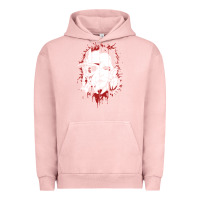 Pigment Salmon friends horror face mashup horror movies halloween Urban Hoodie - artisFamous