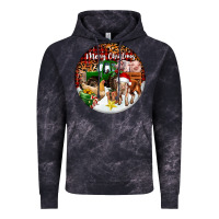 Cloud Black Merry Christmas Farm Animals Vintage Hoodie - FaDigitalArtStudio