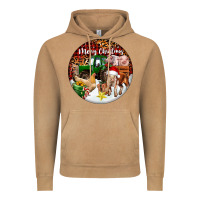 Vintage Camel Merry Christmas Farm Animals Vintage Hoodie - FaDigitalArtStudio