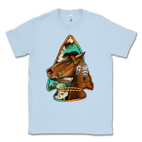 Dusty Blue horse arrowhead Classic Tee - Jasminsmagicworld