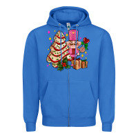 True Royal christmas tree cake and nutcracker with gifts ado Zipper Hoodie - AdoDesignShop