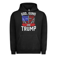 Pigment Black god guns and trump Urban Hoodie - artisFamous
