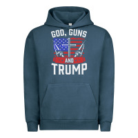 Pigment Midnight Navy god guns and trump Urban Hoodie - artisFamous