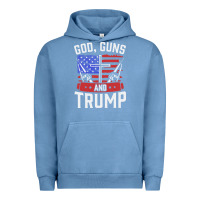 Pigment Pebble Blue god guns and trump Urban Hoodie - artisFamous