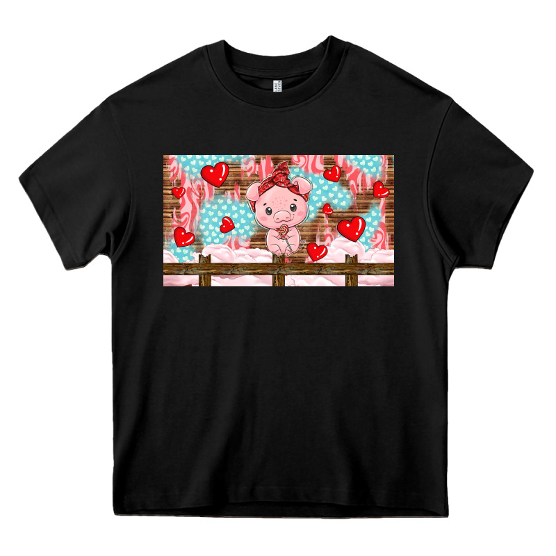 Cute Pig Heavy Core Tee by TumblerDesignByShophia | Teevron