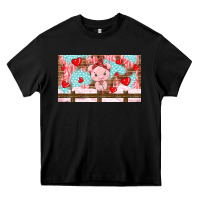 Black cute pig Heavy Core Tee - TumblerDesignByShophia