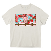 Cream cute pig Heavy Core Tee - TumblerDesignByShophia