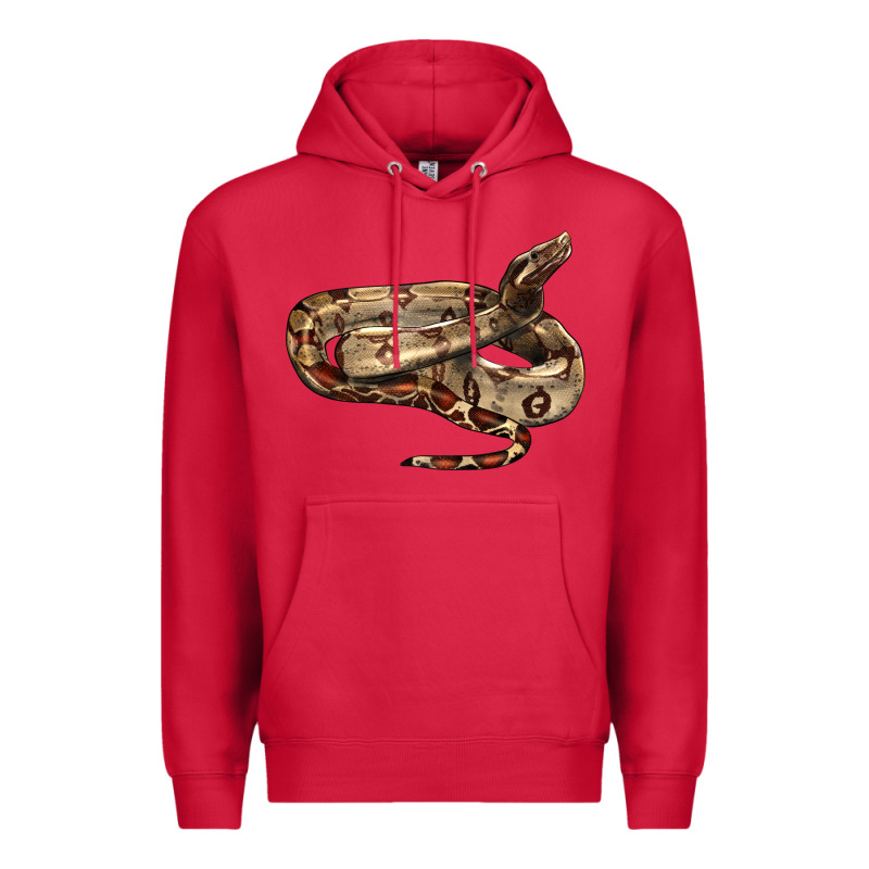 Red Tail Boa Snake Premium Hoodie by LillyAllenDesigns | Teevron