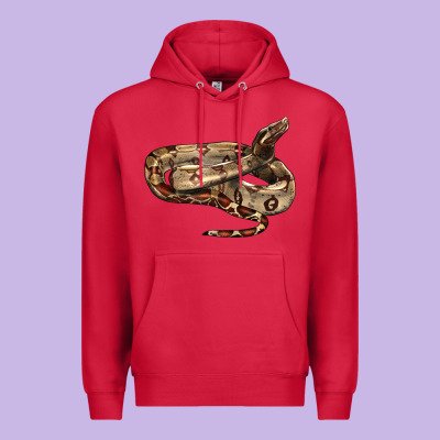Red Tail Boa Snake Premium Hoodie Designed By Lillyallendesigns