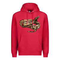Cardinal red tail boa snake Premium Hoodie - LillyAllenDesigns